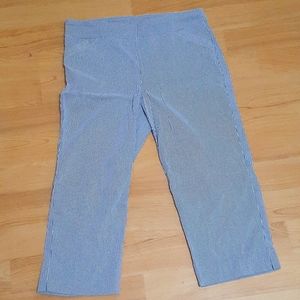 Kim Ridgers Pinstripe Capri